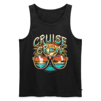 Cruise Crew - Männer Premium Bio Tank Top - Schwarz - Vorne - Michal (187cm)