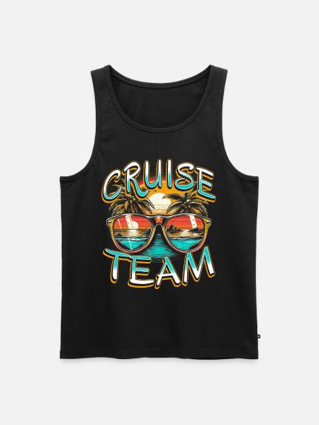 Cruise Team - Men's Premium Organic Tank Top - black