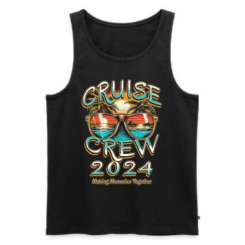 Équipage de croisière 2024 Créer des souvenirs ensemble - Débardeur bio Premium Homme - noir - Devant - Michal (187cm)