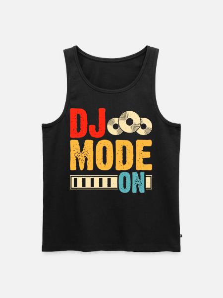 Mode Dj activé - Débardeur bio Premium Homme - noir