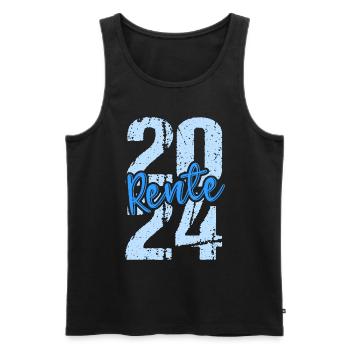 Pension de retraite Pension de pensionné 2024 - Débardeur bio Premium Homme - noir - Devant - Michal (187cm)