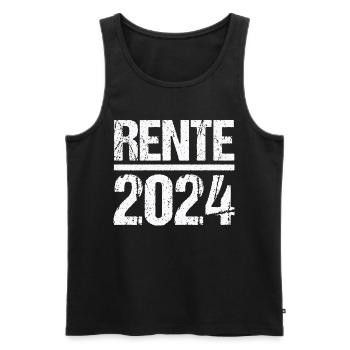 Retirement Pension Pensioner Pensioner Pension 2024 - Men's Premium Organic Tank Top - black - Front - Michal (187cm)