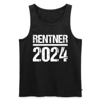 Retirement Pension Pensioner Pensioner Pension 2024 - Men's Premium Organic Tank Top - black - Front - Michal (187cm)
