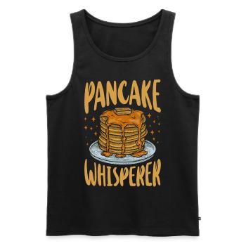 Pancake Lover Kids Pancake - Men's Premium Organic Tank Top - black - Front - AI Model Male 178 light (178cm)