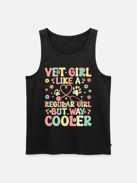 Vet Tech Veterinarian - Men's Premium Organic Tank Top - black