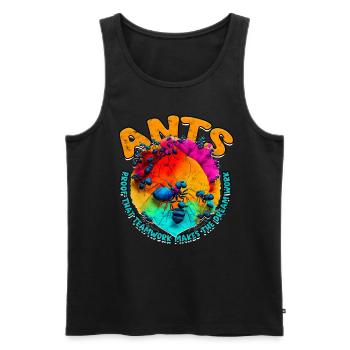 Ant Breeder Ant Breeding Ants - Men's Premium Organic Tank Top - black - Front - Michal (187cm)