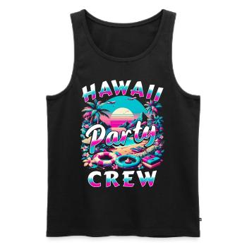 Équipe de fête à Hawaï - Débardeur bio Premium Homme - noir - Devant - Michal (187cm)