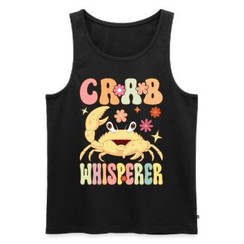Groovy Crab Lovers Seafood Lovers - Men's Premium Organic Tank Top - black - Front - Michal (187cm)