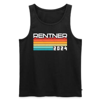 Retirement Pension Pensioner Pensioner Pension 2024 - Men's Premium Organic Tank Top - black - Front - Michal (187cm)