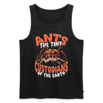 Ant Breeding Ants The Tiny Custodians Of The Earth - Men's Premium Organic Tank Top - black - Front - Michal (187cm)