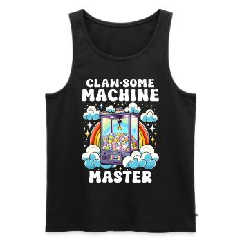 Pince Claw-Some Machine Master - Débardeur bio Premium Homme - noir - Devant - AI Model Male 178 light (178cm)