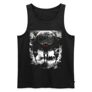 Mothman Mythical Creature - Men's Premium Organic Tank Top - black - Front - AI Model Male 178 light (178cm)