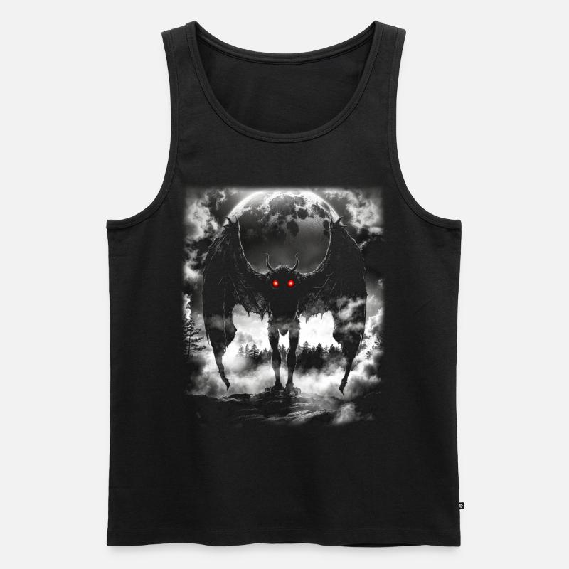 Mothman Mythical Creature - Männer Premium Bio Tank Top - Schwarz