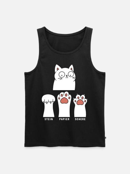 Stone Paper Scissors - Men's Premium Organic Tank Top - black