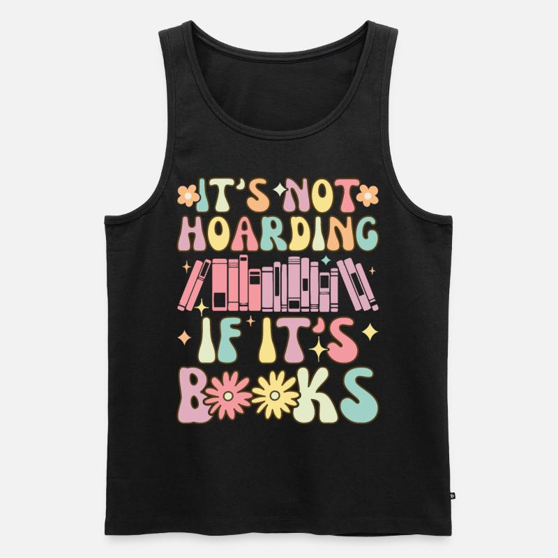 Groovy Book Reader Buch lesen - Männer Premium Bio Tank Top - Schwarz