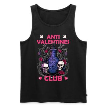 Potion Anti Valentines Club Barkeeper Mixologist - Männer Premium Bio Tank Top - Schwarz - Vorne - AI Model Male 178 light (178cm)