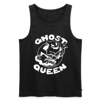 Cupid Boo Ghost Queen Funny Valentines Day - Männer Premium Bio Tank Top - Schwarz - Vorne - Michal (187cm)