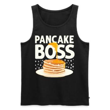 Pancake Lover Kids Pancake - Männer Premium Bio Tank Top - Schwarz - Vorne - Michal (187cm)