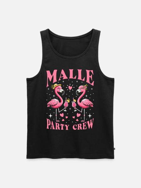 Malle Party Crew - Débardeur bio Premium Homme - noir