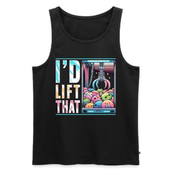 Claw Machine Kraller Gripper I'D Lift That - Men's Premium Organic Tank Top - black - Front - AI Model Male 178 light (178cm)