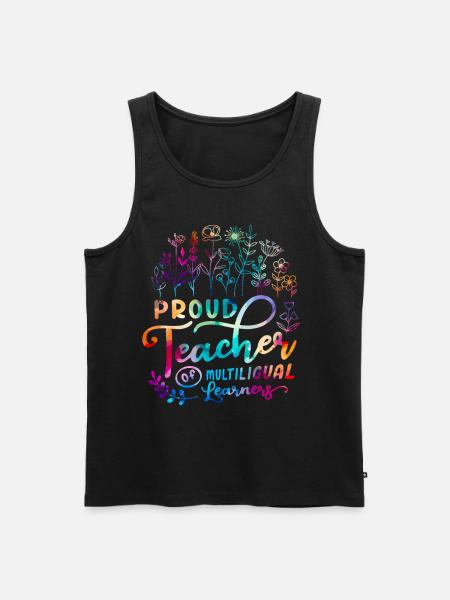 Englischlehrer Englischlehrerin Lehrer - Männer Premium Bio Tank Top - Schwarz