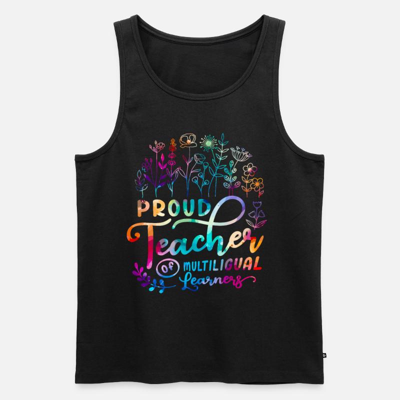 Englischlehrer Englischlehrerin Lehrer - Männer Premium Bio Tank Top - Schwarz