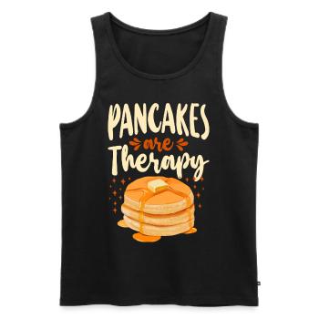 Pancake Lover Kids Pancakes Are - Men's Premium Organic Tank Top - black - Front - AI Model Male 178 light (178cm)