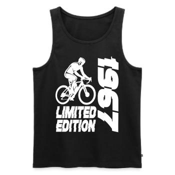 Édition limitée 1967 édition limitée anniversaire - Débardeur bio Premium Homme - noir - Devant - Michal (187cm)