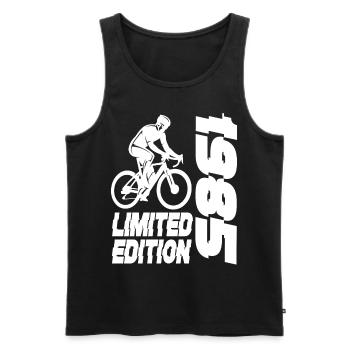 Édition limitée 1985 Vélo en édition limitée - Débardeur bio Premium Homme - noir - Devant - Michal (187cm)