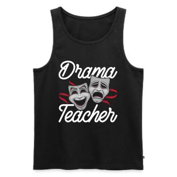 Acting Teacher Acting Theatre Lessons - Men's Premium Organic Tank Top - black - Front - AI Model Male 178 light (178cm)