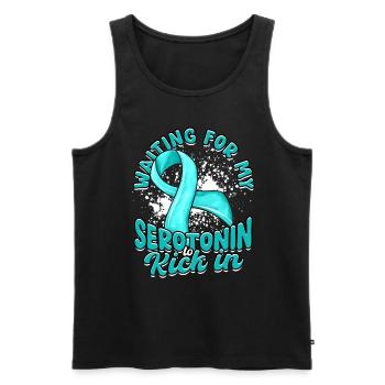 Anxiety disorder Anxiety disorders - Men's Premium Organic Tank Top - black - Front - AI Model Male 178 light (178cm)