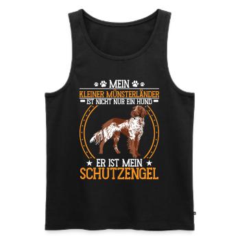 Kleiner Münsterländer ist nicht nur ein Hund - Männer Premium Bio Tank Top - Schwarz - Vorne - AI Model Male 178 light (178cm)