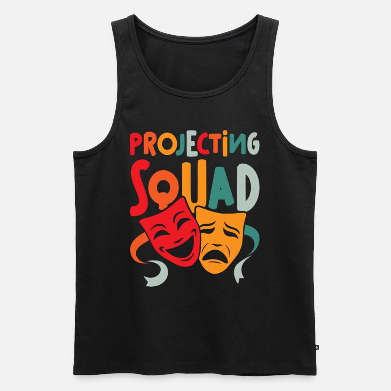 Schauspiellehrer Projecting Squad - Männer Premium Bio Tank Top - Schwarz