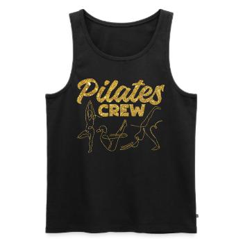 Pilates Instructor Teacher Pilates - Männer Premium Bio Tank Top - Schwarz - Vorne - AI Model Male 178 light (178cm)