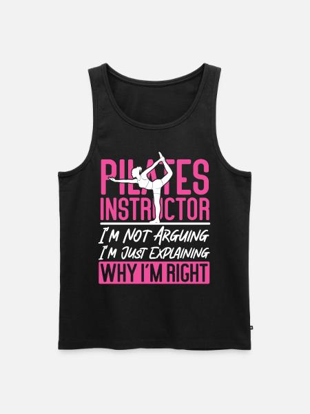 Pilates Instructor Teacher Pilates - Men's Premium Organic Tank Top - black