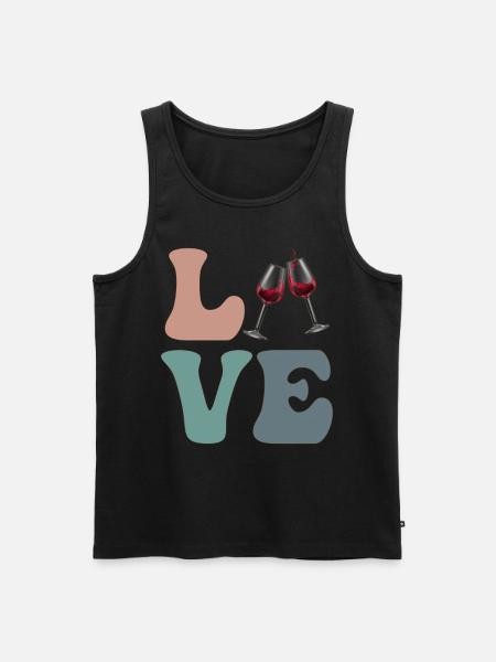 DEAR wine drinkers, - Men's Premium Organic Tank Top - black