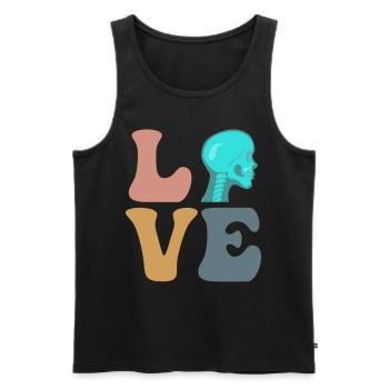 LOVE X-ray Technician Radiology Radiology Technology - Men's Premium Organic Tank Top - black - Front - Michal (187cm)