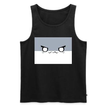 Sacambaspi's Ancient Fish Meme Demonic - Men's Premium Organic Tank Top - black - Front - AI Model Male 178 light (178cm)