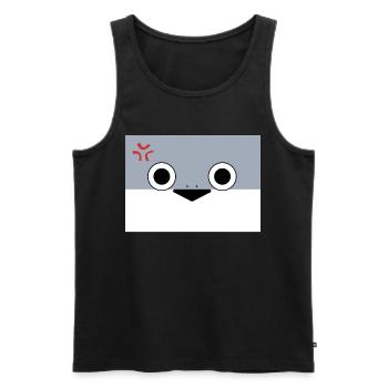 Sacambaspis Antiker Fisch Meme verärgert - Männer Premium Bio Tank Top - Schwarz - Vorne - AI Model Male 178 light (178cm)