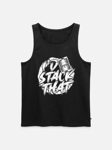 Backgammon I'd Stack That - Men's Premium Organic Tank Top - black