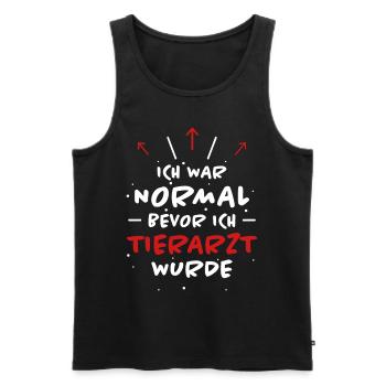 Tierarzt Spruch Beruf Lustiges Tierarzt Geschenk - Männer Premium Bio Tank Top - Schwarz - Vorne - Michal (187cm)