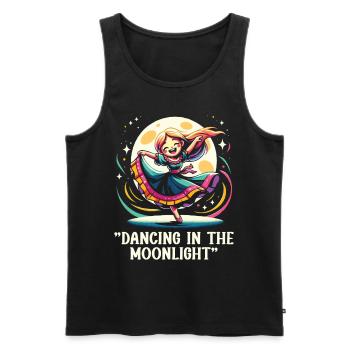 Songtexte Musikliebhaber Songwriter Musikfestival - Männer Premium Bio Tank Top - Schwarz - Vorne - AI Model Male 178 light (178cm)