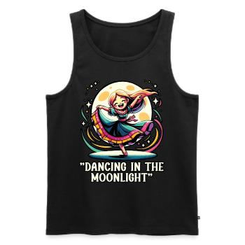 Songtexte Musikliebhaber Songwriter Musikfestival - Männer Premium Bio Tank Top - Schwarz - Vorne - AI Model Male 178 light (178cm)