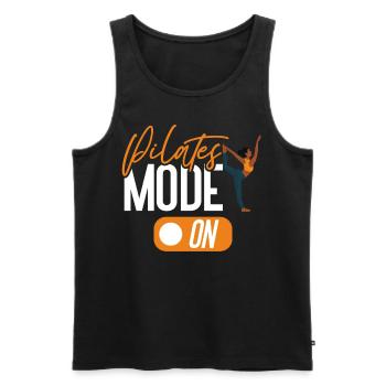 Pilates Instructor Teacher Pilates - Männer Premium Bio Tank Top - Schwarz - Vorne - AI Model Male 178 light (178cm)