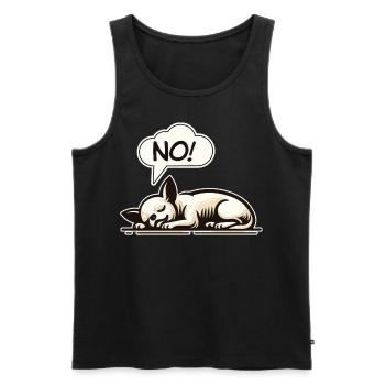 NON! Chihuahua Chien Effronté Dire Drôle Chihuahua - Débardeur bio Premium Homme - noir - Devant - Michal (187cm)