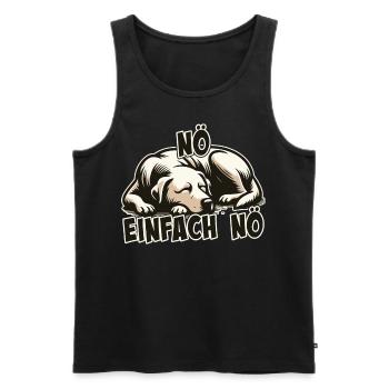 Nö einfach Nö Labrador Retriever freche Hunde Jun - Men's Premium Organic Tank Top - charcoal grey - Front - Alexander (188cm)