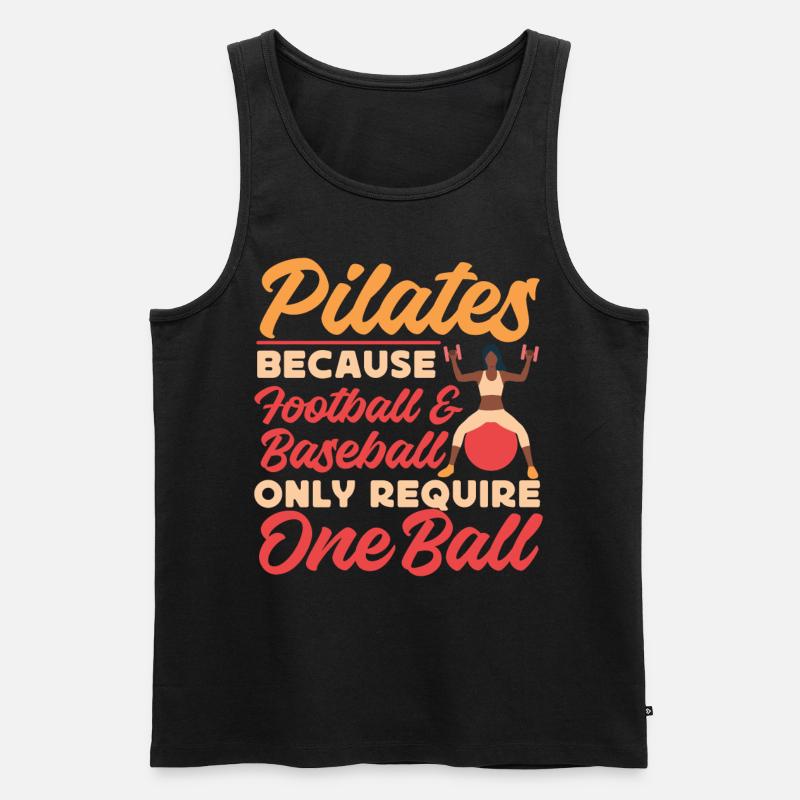Pilates Instructor Teacher Pilates - Männer Premium Bio Tank Top - Schwarz