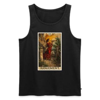 Tarot Cards Tarot Card Judgement Court - Men's Premium Organic Tank Top - black - Front - AI Model Male 178 light (178cm)
