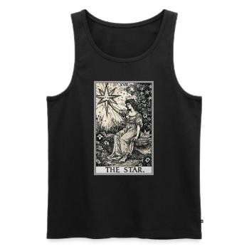 Tarot Cards Tarot Card The Star The Star - Men's Premium Organic Tank Top - black - Front - AI Model Male 178 light (178cm)