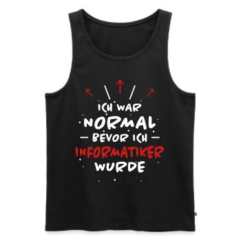 Informatiker Spruch Lustige Programmierer Geschenk - Männer Premium Bio Tank Top - Schwarz - Vorne - AI Model Male 178 light (178cm)